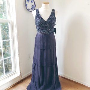 Adrianna Papell Formal Beaded Evening Gown